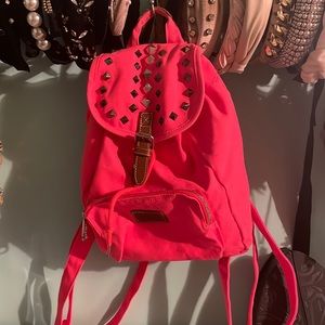 Pink backpack